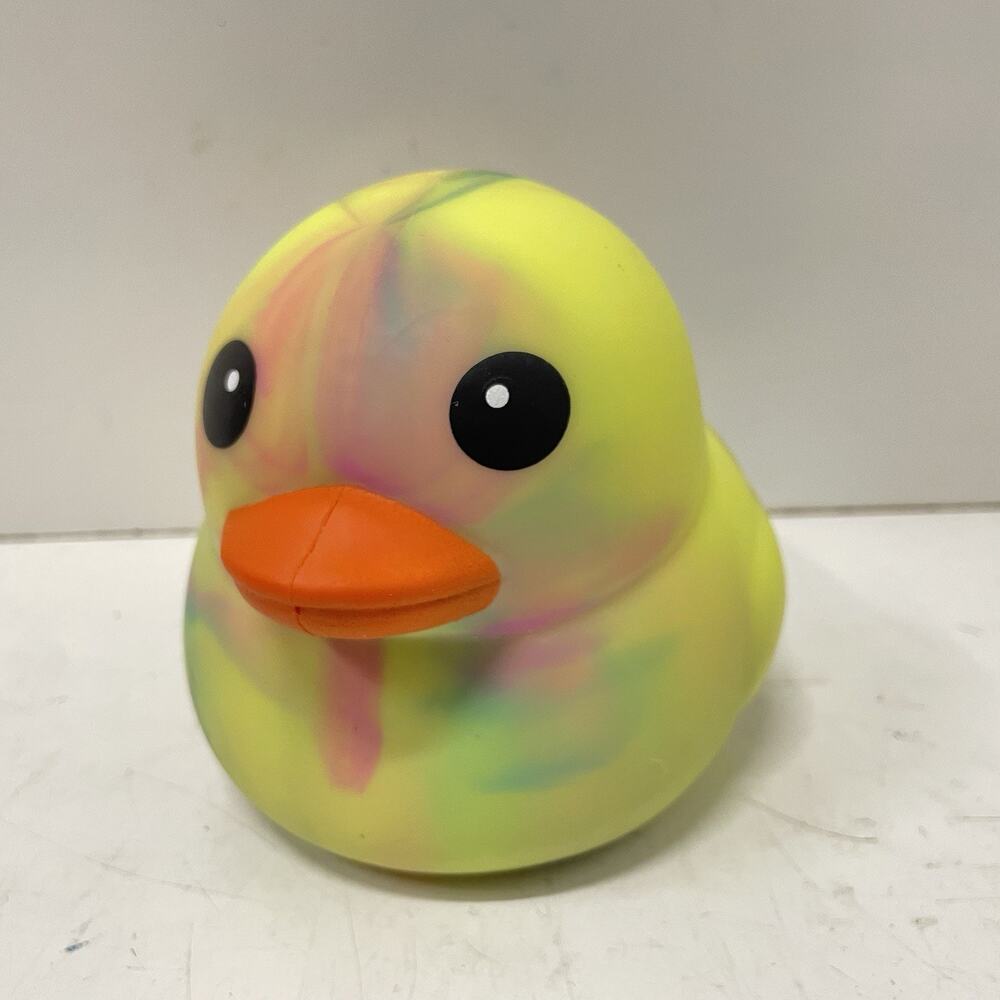 Sunny Days Jumbo Squeezy Duck XL Pink Purple Tie Dye Squishy Sensory Fidget